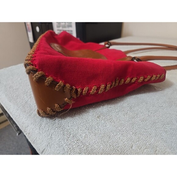 Vintage Disney Red Cotton Winnie The Pooh Tote Bag/Purse - Picture 4 of 8